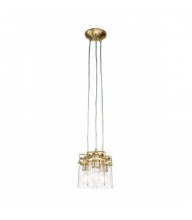Kichler Brinley Cluster Pendant Ceiling Light Brushed Brass-1