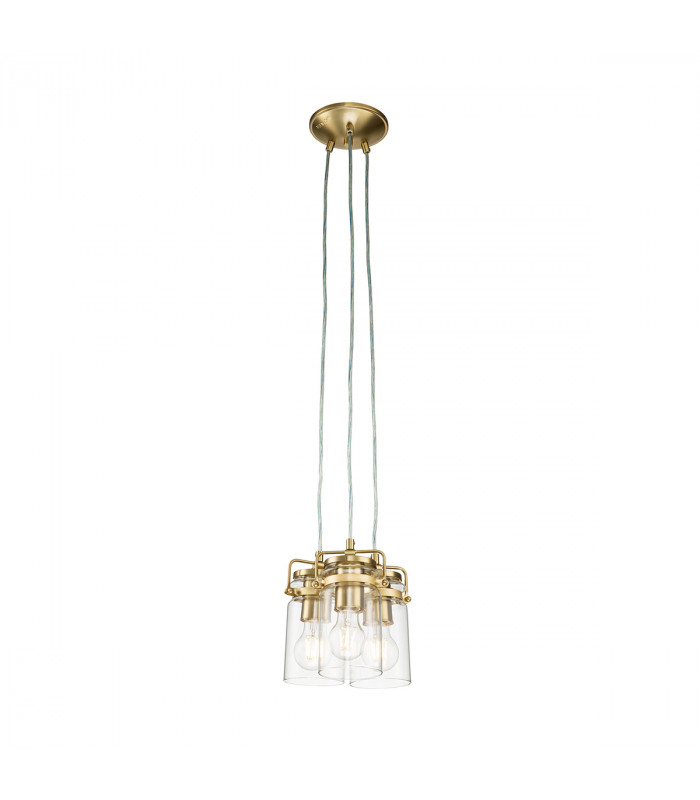 Kichler Brinley Cluster Pendant Ceiling Light Brushed Brass-1