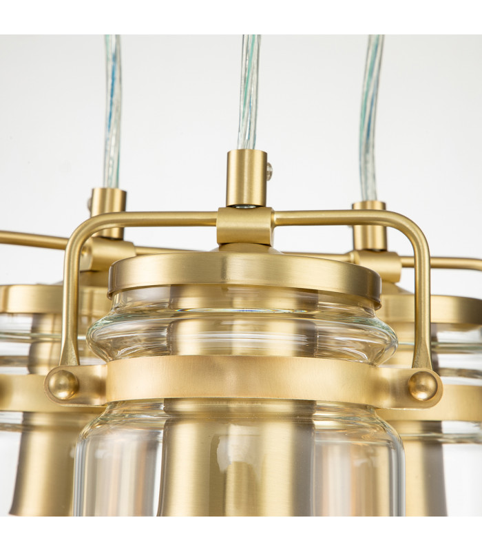 Kichler Brinley Cluster Pendant Ceiling Light Brushed Brass-3