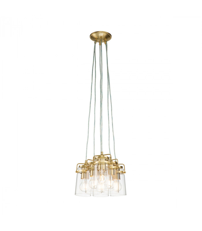 Kichler Brinley Cluster Pendant Ceiling Light Brushed Brass-1