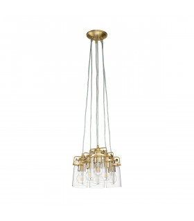 Kichler Brinley Cluster Pendant Ceiling Light Brushed Brass-2