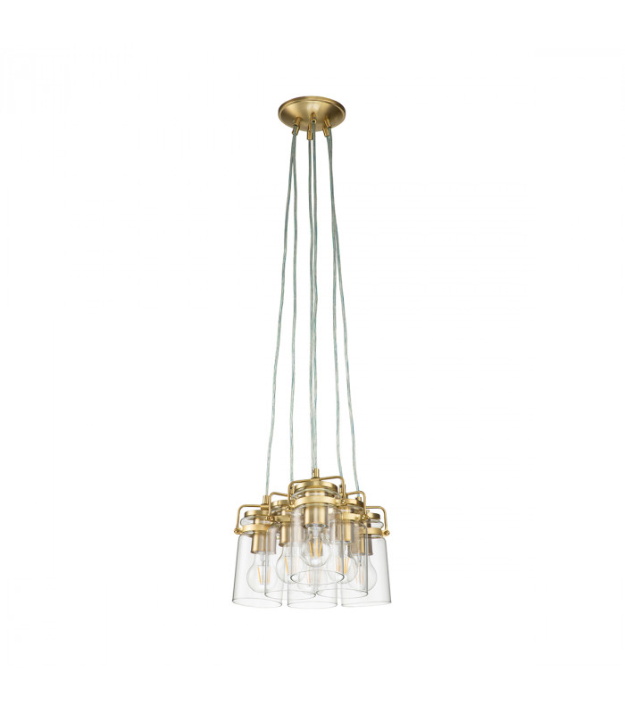 Kichler Brinley Cluster Pendant Ceiling Light Brushed Brass-2