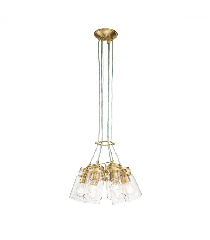 Kichler Brinley Cluster Pendant Ceiling Light Brushed Brass-3