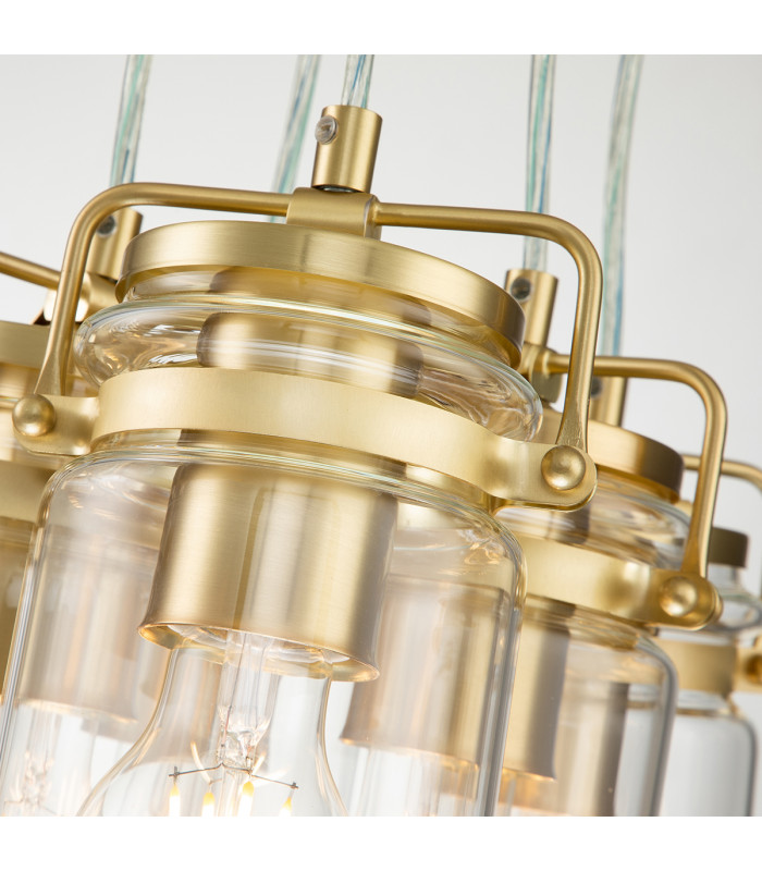 Kichler Brinley Cluster Pendant Ceiling Light Brushed Brass-6
