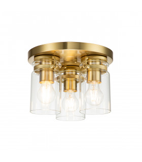 Kichler Brinley Shade Cluster Ceiling Light Brushed Brass-1