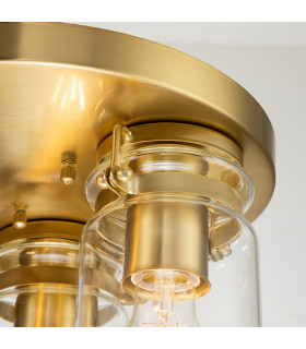 Kichler Brinley Shade Cluster Ceiling Light Brushed Brass-3