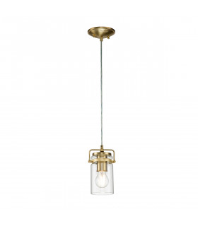 Kichler Brinley Dome Pendant Ceiling Light Brushed Brass-1