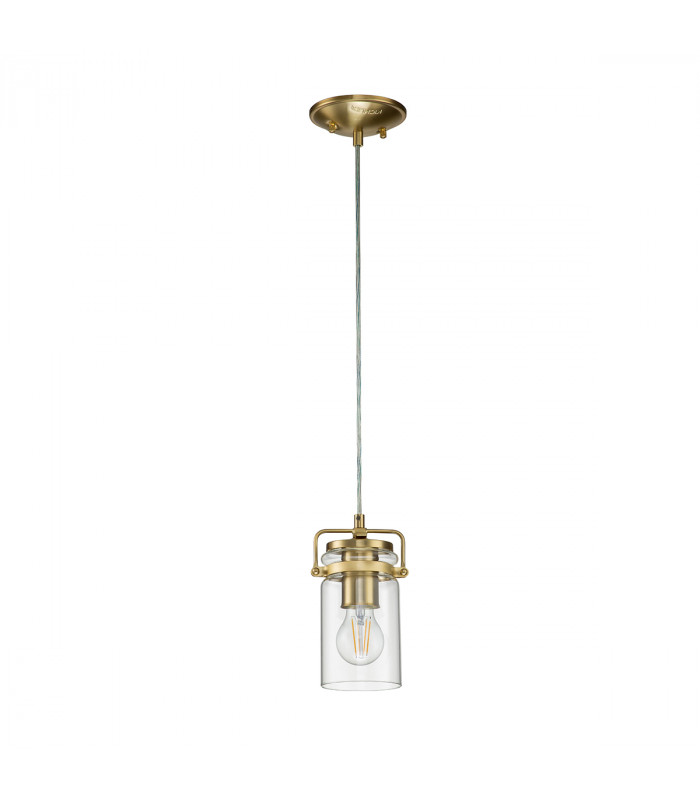 Kichler Brinley Dome Pendant Ceiling Light Brushed Brass-2