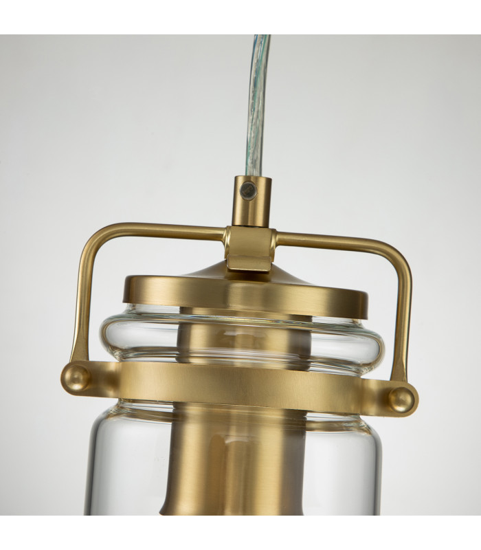 Kichler Brinley Dome Pendant Ceiling Light Brushed Brass-3