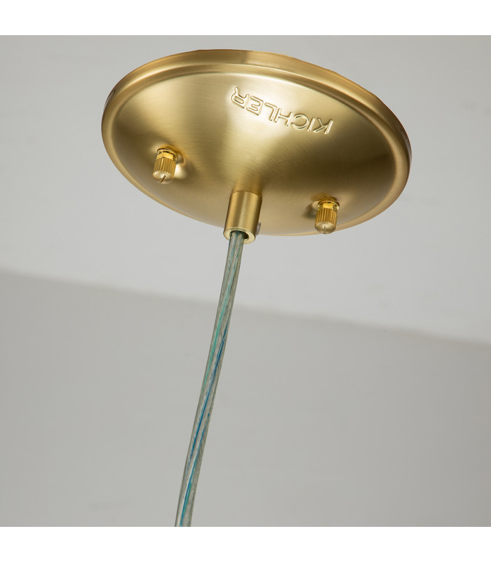 Kichler Brinley Dome Pendant Ceiling Light Brushed Brass-5