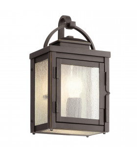 Kichler Carlson Outdoor Wall Lantern Rubbed Bronze IP44-1