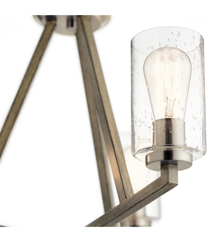 Kichler Deryn Multi Arm Pendant Ceiling Light Distressed Antique Grey-4