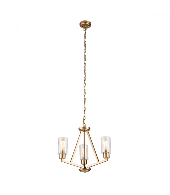 Kichler Deryn Multi Arm Pendant Ceiling Light Natural Brass-1