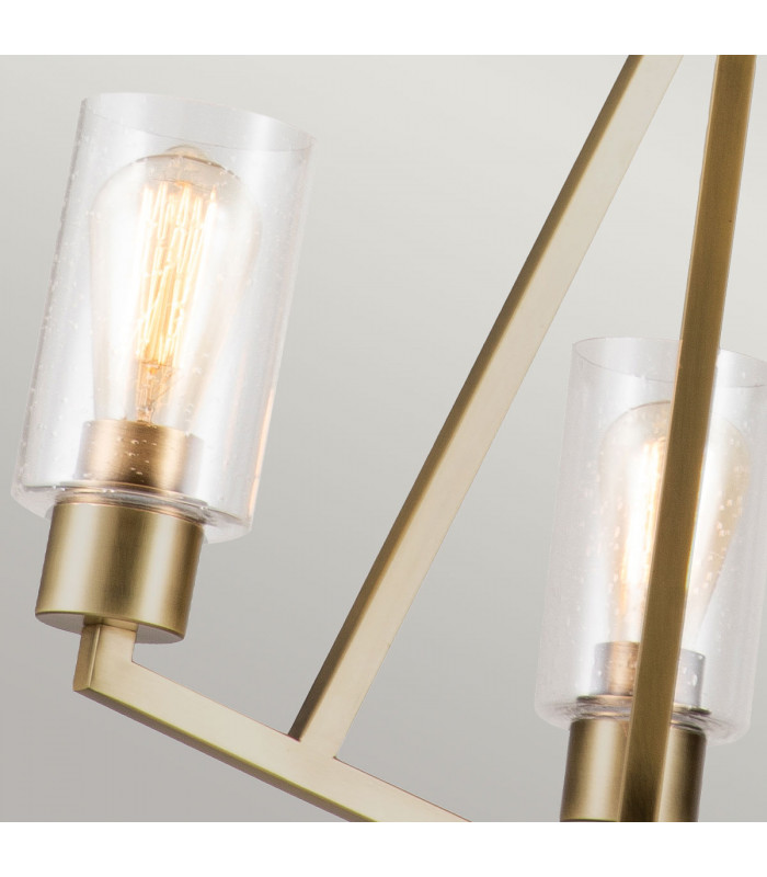 Kichler Deryn Multi Arm Pendant Ceiling Light Natural Brass-2