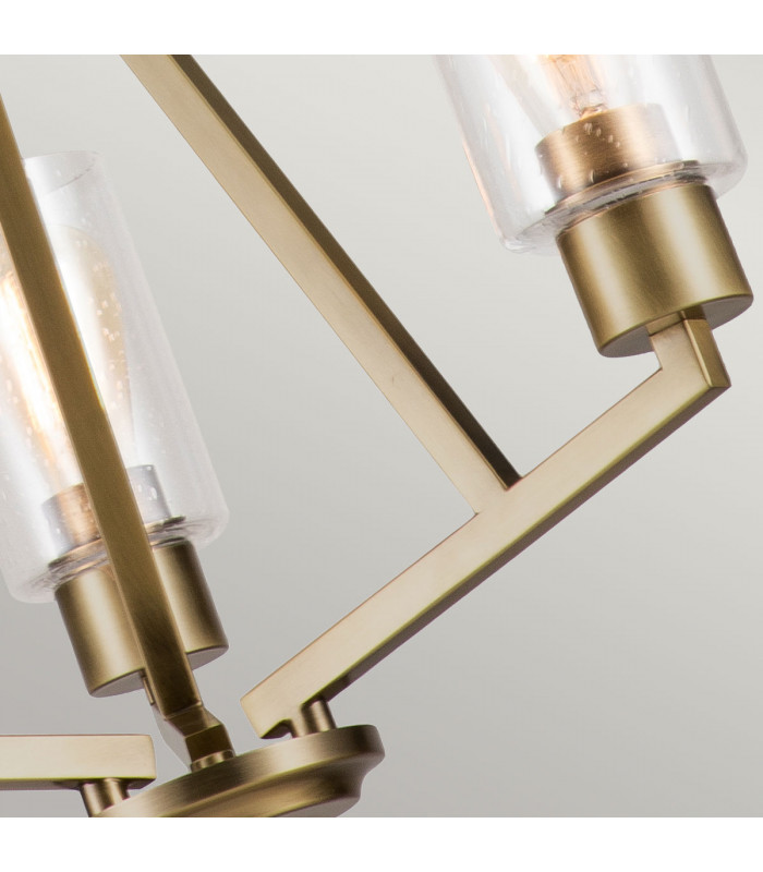 Kichler Deryn Multi Arm Pendant Ceiling Light Natural Brass-3