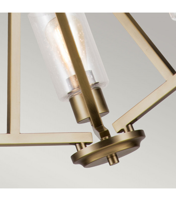 Kichler Deryn Multi Arm Pendant Ceiling Light Natural Brass-4
