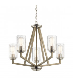 Kichler Deryn Multi Arm Pendant Ceiling Light Distressed Antique Grey-2
