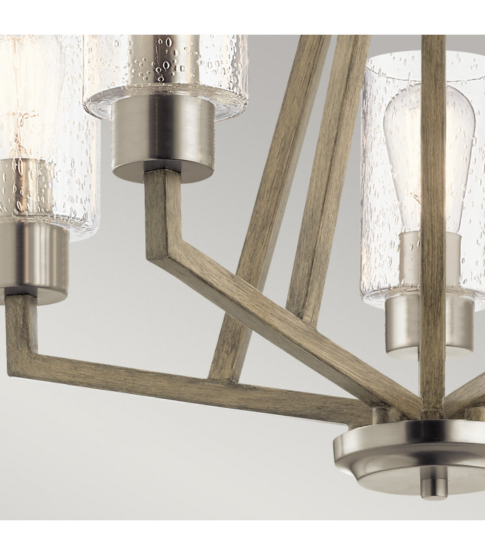 Kichler Deryn Multi Arm Pendant Ceiling Light Distressed Antique Grey-3