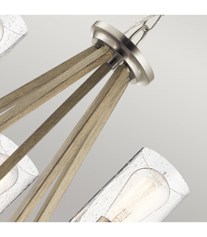 Kichler Deryn Multi Arm Pendant Ceiling Light Distressed Antique Grey-4