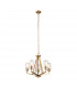 Kichler Deryn Multi Arm Pendant Ceiling Light Natural Brass-1