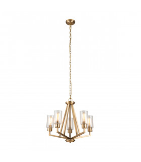 Kichler Deryn Multi Arm Pendant Ceiling Light Natural Brass-1