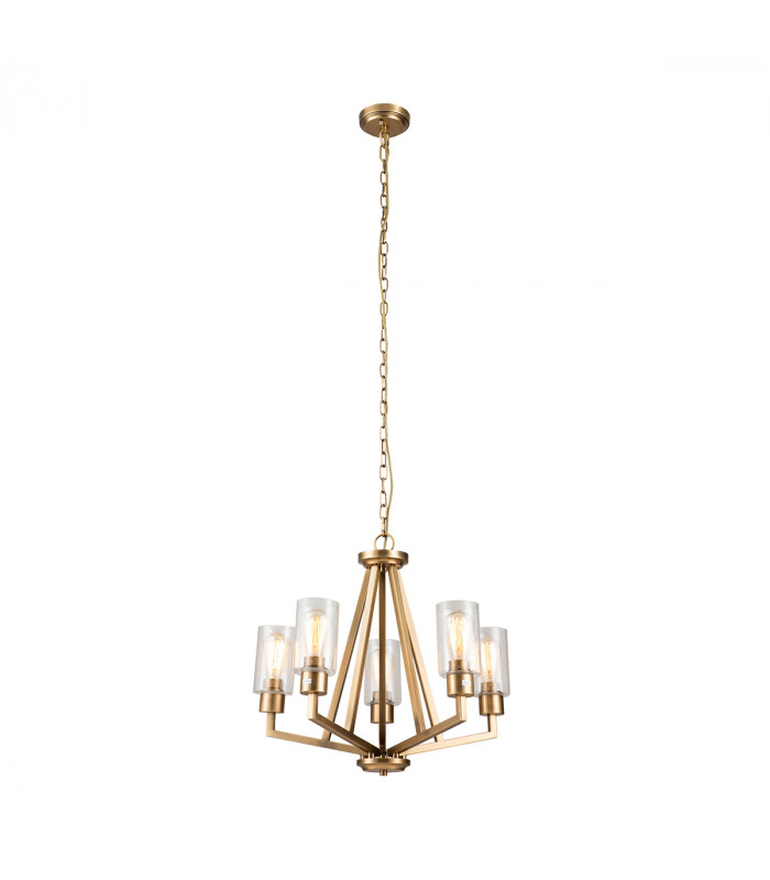 Kichler Deryn Multi Arm Pendant Ceiling Light Natural Brass-1
