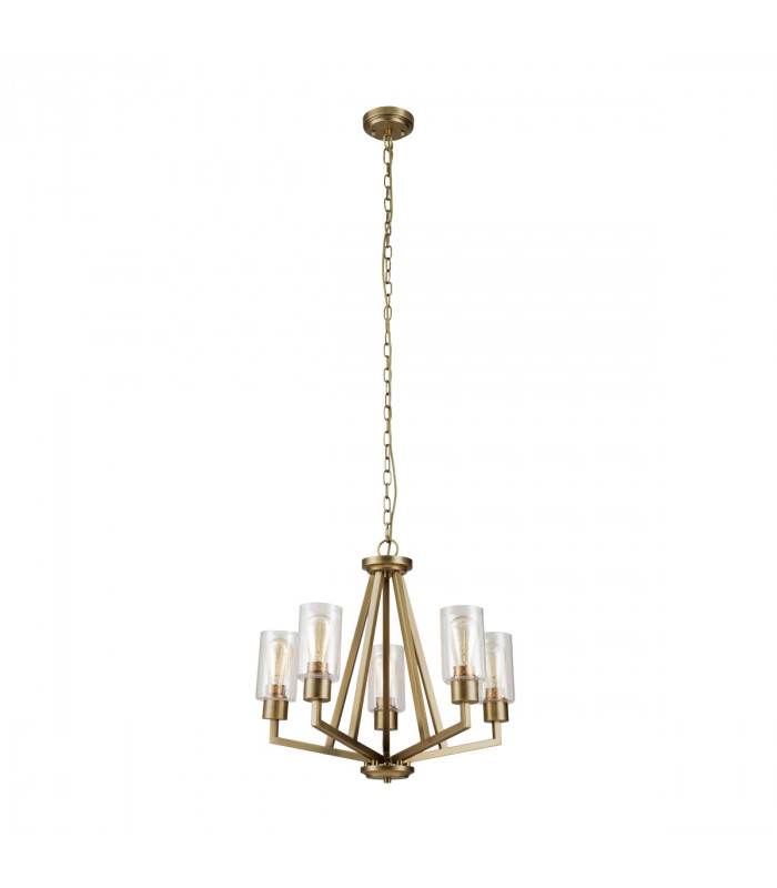 Kichler Deryn Multi Arm Pendant Ceiling Light Natural Brass-2