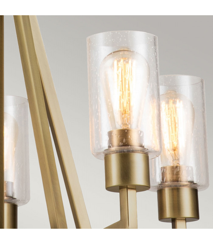 Kichler Deryn Multi Arm Pendant Ceiling Light Natural Brass-4