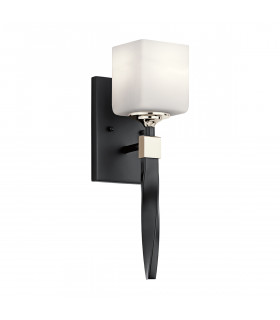 Kichler Marette Wall Lamp with Shade Black IP44-1