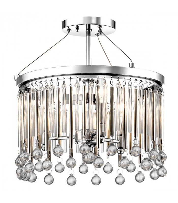 Kichler Piper Ceiling Light Polished Chrome-1