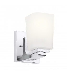 Kichler Roehm Bathroom Wall Lamp Polished Chrome IP44-1