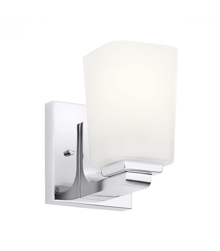 Kichler Roehm Bathroom Wall Lamp Polished Chrome IP44-1