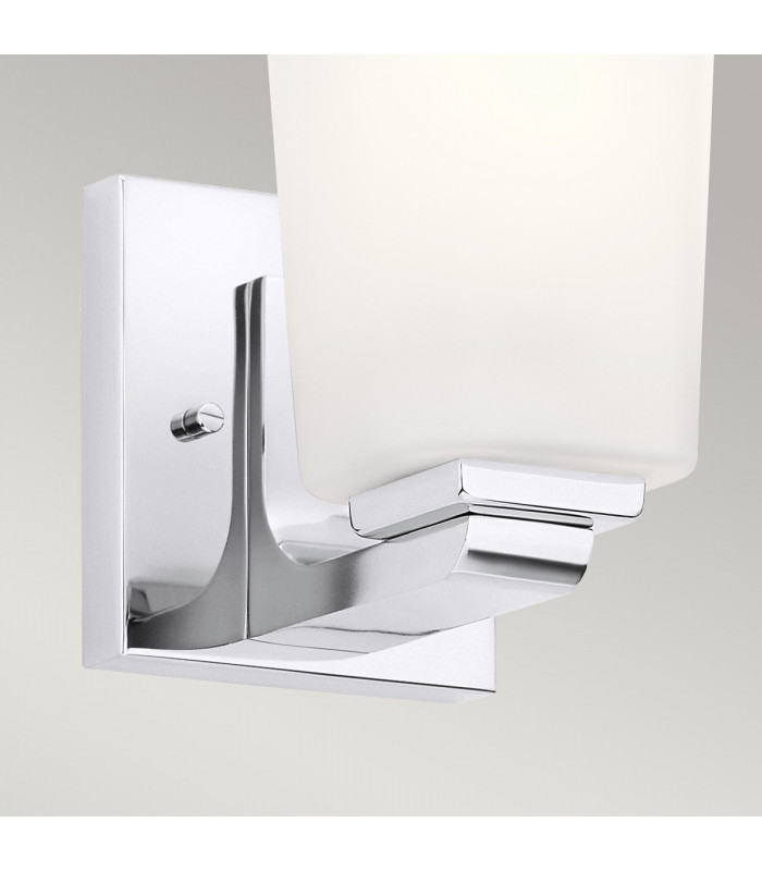 Kichler Roehm Bathroom Wall Lamp Polished Chrome IP44-2