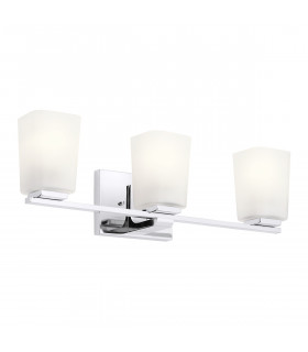 Kichler Roehm Bathroom Wall Lamp Polished Chrome IP44-1