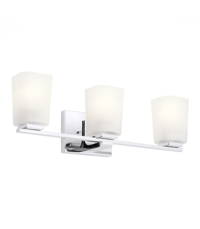 Kichler Roehm Bathroom Wall Lamp Polished Chrome IP44-1