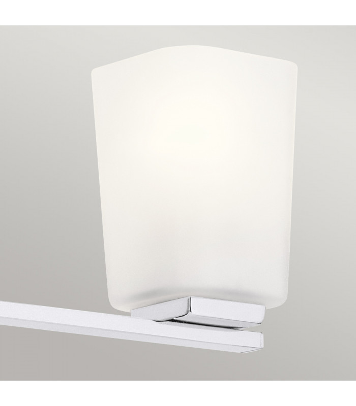 Kichler Roehm Bathroom Wall Lamp Polished Chrome IP44-3