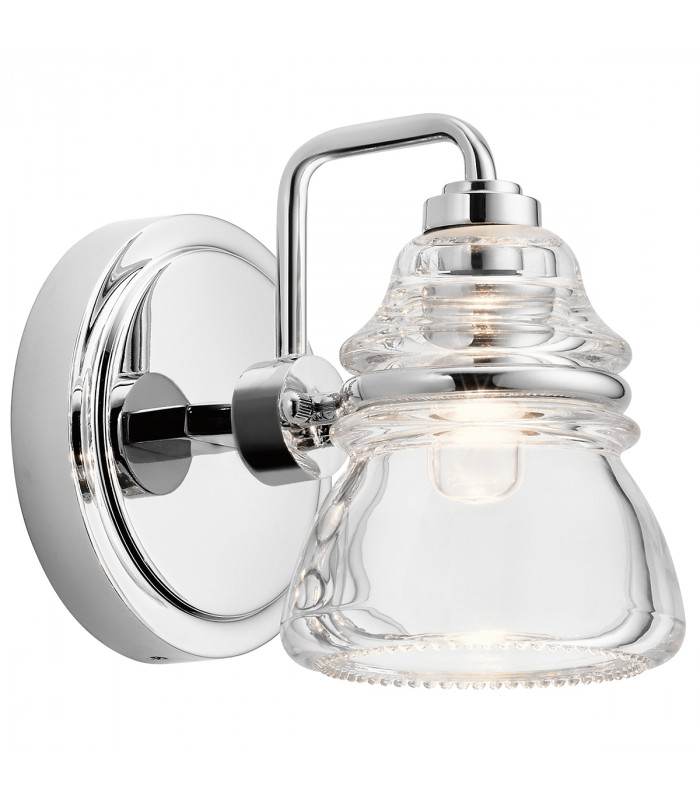 Kichler Talland Bathroom Wall Lamp Polished Chrome IP44-1