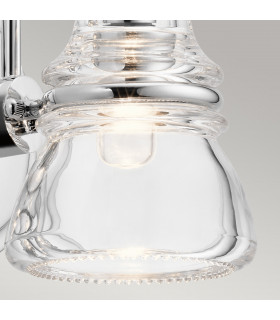 Kichler Talland Bathroom Wall Lamp Polished Chrome IP44-2