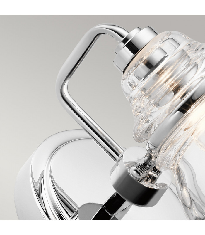 Kichler Talland Bathroom Wall Lamp Polished Chrome IP44-3