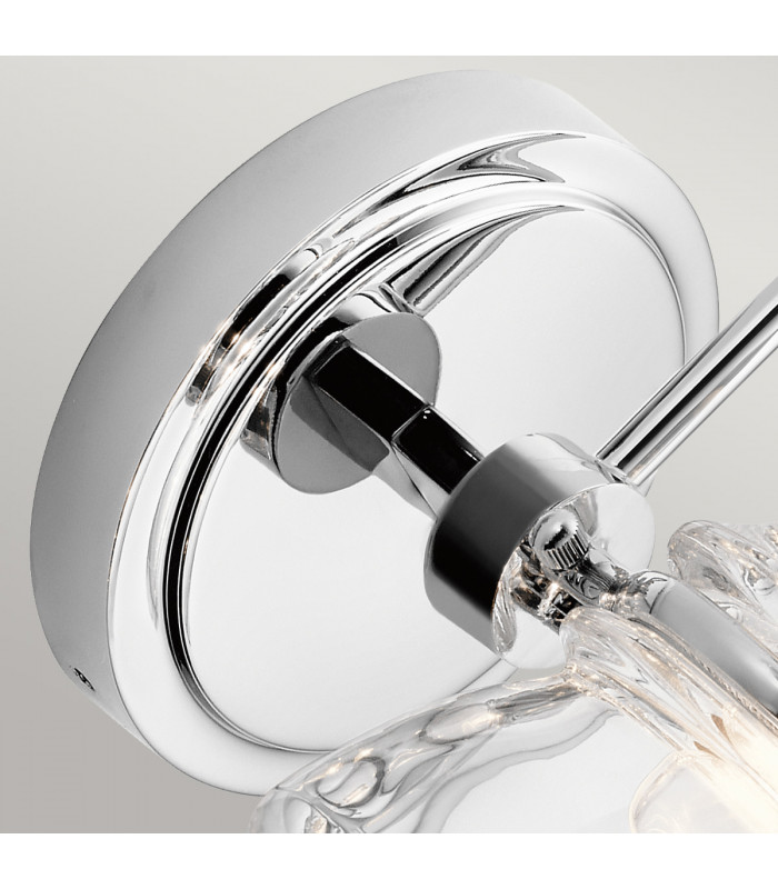 Kichler Talland Bathroom Wall Lamp Polished Chrome IP44-4
