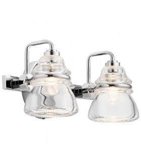 Kichler Talland Bathroom Wall Lamp Polished Chrome IP44-1