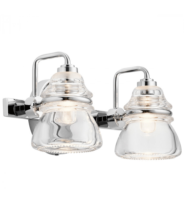 Kichler Talland Bathroom Wall Lamp Polished Chrome IP44-1