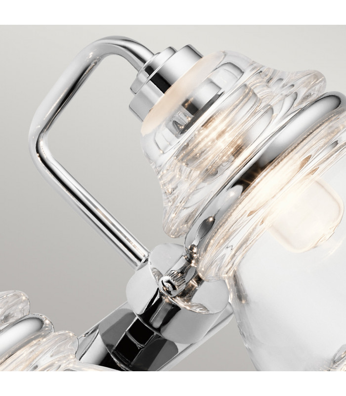 Kichler Talland Bathroom Wall Lamp Polished Chrome IP44-3