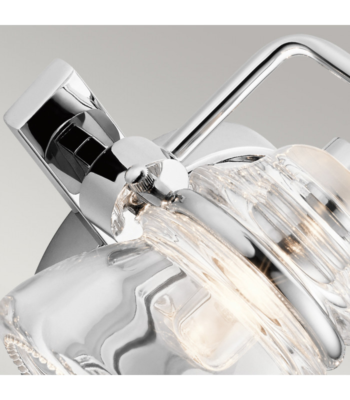 Kichler Talland Bathroom Wall Lamp Polished Chrome IP44-4