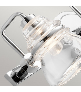 Kichler Talland Bathroom Wall Lamp Polished Chrome IP44-2