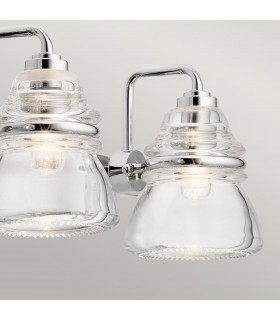 Kichler Talland Bathroom Wall Lamp Polished Chrome IP44-2
