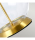 Orb Table Lamp with Round Shade Aged Brass-3