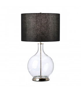 Orb Table Lamp with Round Shade Polished Nickel-1