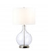 Orb Table Lamp with Round Shade Polished Nickel-1
