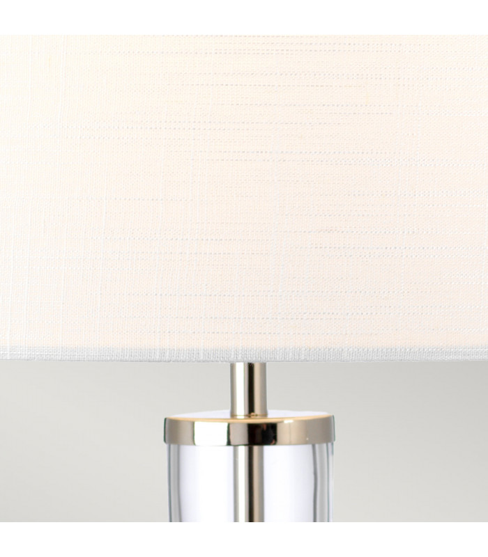 Orb Table Lamp with Round Shade Polished Nickel-2